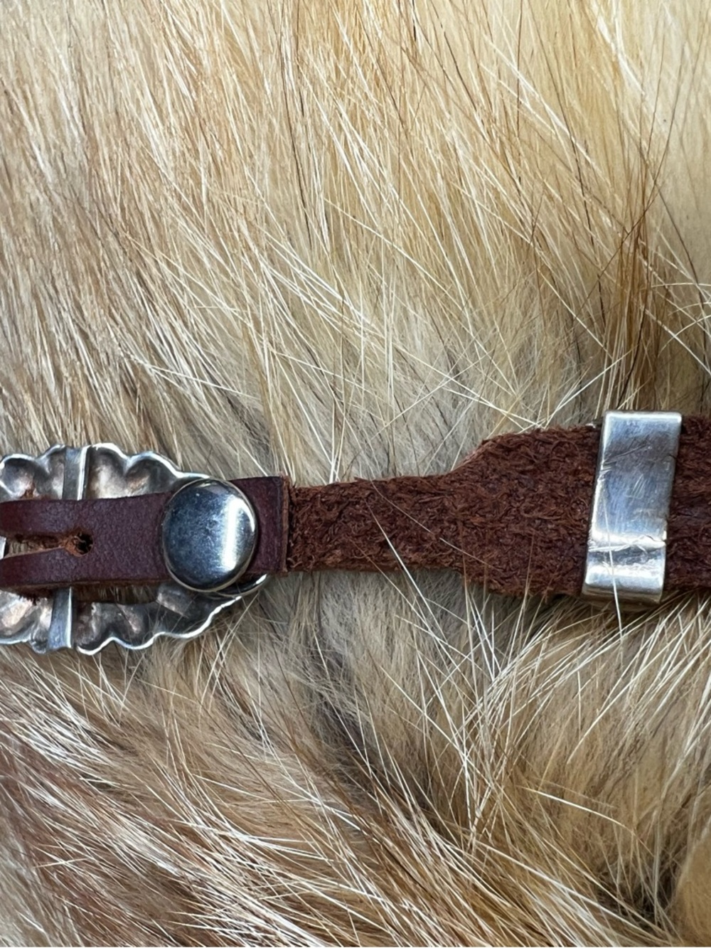 🩵🩵Native American Made Genuine Turquoise, Sterling Silver and Leather Braclet🩵🩵 - Picture 5 of 10